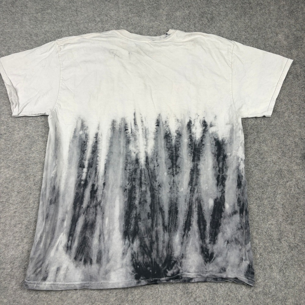 Y2K AC/DC Graphic Tee Mens Large Back In Black 1980 US Tour Tie Dye Grunge Skate - Picture 11 of 15
